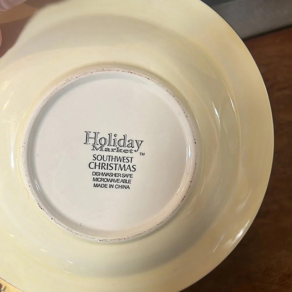 4 Cowboy Santa Side Plates